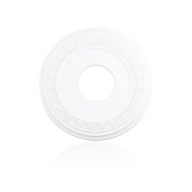 INCREWAY 1Pack 3D Modeling Ceiling Medallion Lighting Medallion Ceiling Cover Plate for Light Fixtures Ceiling Light Trim, 12 Inch OD x 4 Inch ID