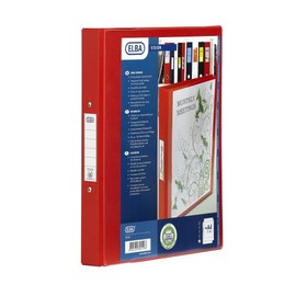 Elba 25mm A4 Bantex Vision 2-ring Binder - Red