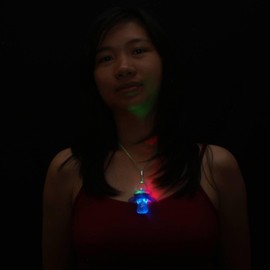 Flashing Panda Blinking Toy Pacifier Necklace (4 pieces)