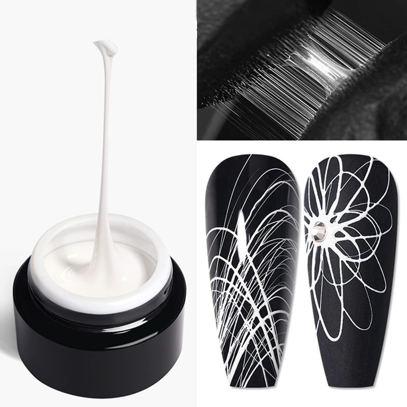 Vonrui White Spider Gel for Nails, White Gel Paint for