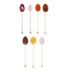 Winter Holiday Candy Spoons | 7 Pack | Edible Stirring