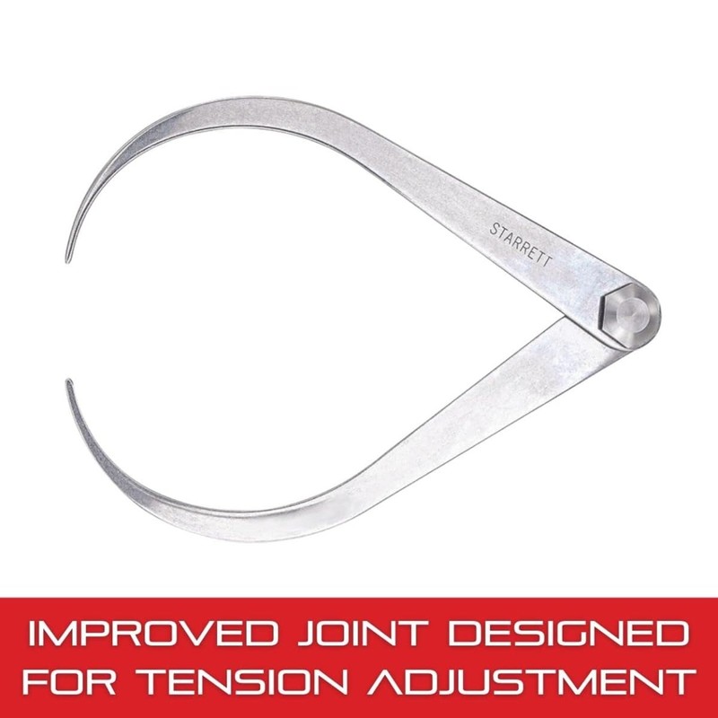 Starrett Caliper with High-Grade Steel Legs and Improved Joint Design
