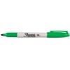 SHARPIE Pack of 6 Permanent Markers Fine Round Tip Greenaa