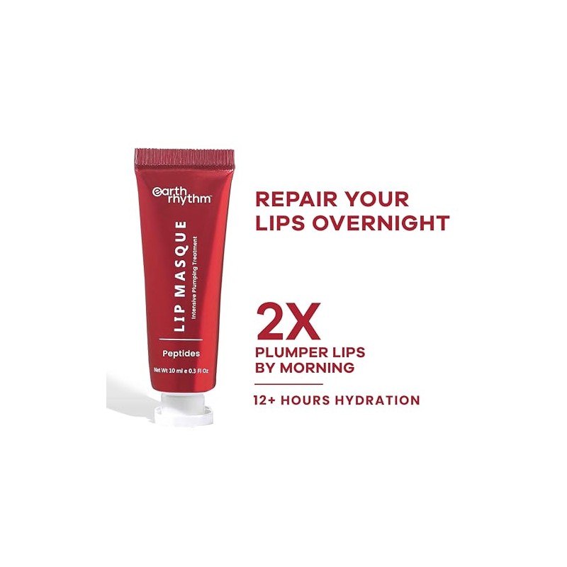 Earth Rhythm Bálsamo Labial Lip Masque Con Péptidos Que Nutre,