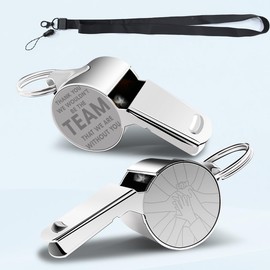 QIBAJIU Team Mental Soccer Coach Gifts for Men Whistles with Lanyard, for Coaches Whistle, Football Gifts, Soccer Hockey Basketball Volleyball Baseball Coach Gifts for Men Women Teacher