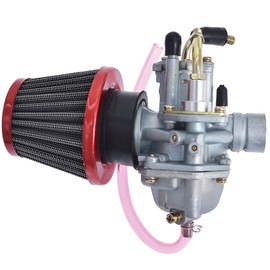 WFLNHB Carburetor Replacement for E-TON RXL70 ATV 2-Stroke Quad Four Carb with Air Filter