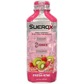 SUEROX, electrolitos orales hidratantes SIN AZÚCAR, SIN CALORÍAS sabor FRESA-KIWI + electrolitos orales hidratantes SIN AZÚCAR, SIN CALORÍAS sabor LIMA-LIMÓN