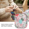 Storage Bag Waterproof Oxford Cloth Pink Lily Portable Household Daily