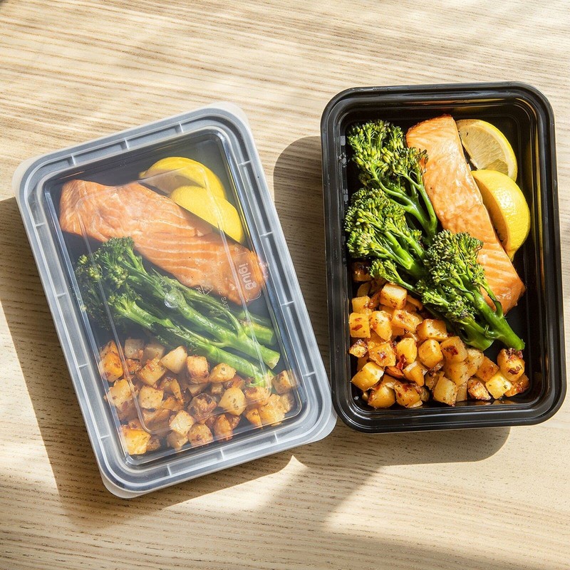 Hyper Mart [10 Pack 1 Compartment BPA Free Reusable Meal