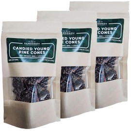 Samsonov & Partners Candied Young Pine Cones Siberian Delicacy 100g/ 3.53oz - Set of 3