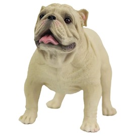 GRIRIW Desktop Dog Figurine Realistic Puppy Statue for Home Decor Miniature Dog Models for Desk Decoration Micro Landscape Flower Pots