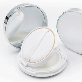 Empty Foundation Mini Cushion Case Empty Compact White 50ea