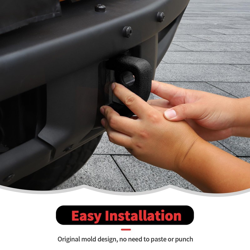 RT-TCZ Tow Hook Covers - Bumper Tow Hook Rubber Protector