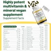 Vegan Multivitamins & Minerals with High Strength Vitamin B12, D3