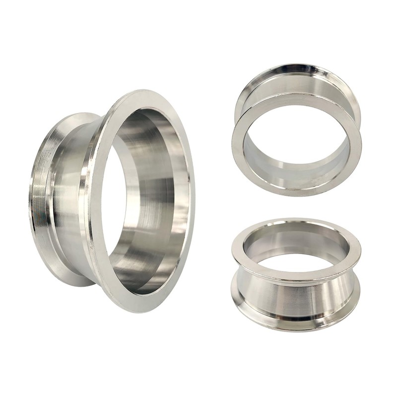 Elifecenter 2.5" to 3" Exhaust Flange Adapter,Turbo Exhaust V-band Adaptor