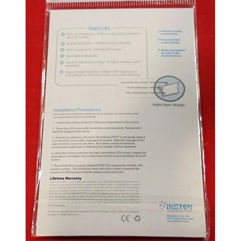 Unbranded NEW Insten LCD Screen Protectors for Audio Player**READ**