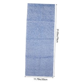 FOMIYES 3pcs African Exfoliating Shower Sponge Nets Bath Scrubber for Deep Cleansing Lightweight and Reusable Body Wash Cloths Blue and