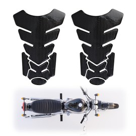 2 Stück Tankpad Motorrad, 3D Tankaufkleber Wasserdicht, Motorrad Tankpad Selbstklebend, Tankaufkleber Motorrad Carbon Optik, Tank Pads Für Honda Kawasaki KTM Duke 125 Motorräder Universal