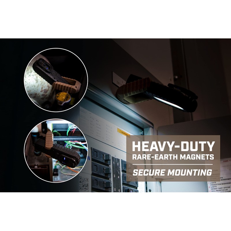 Spec Ops Tools 2-in-1 Rechargeable LED Work Light + Flashlight,