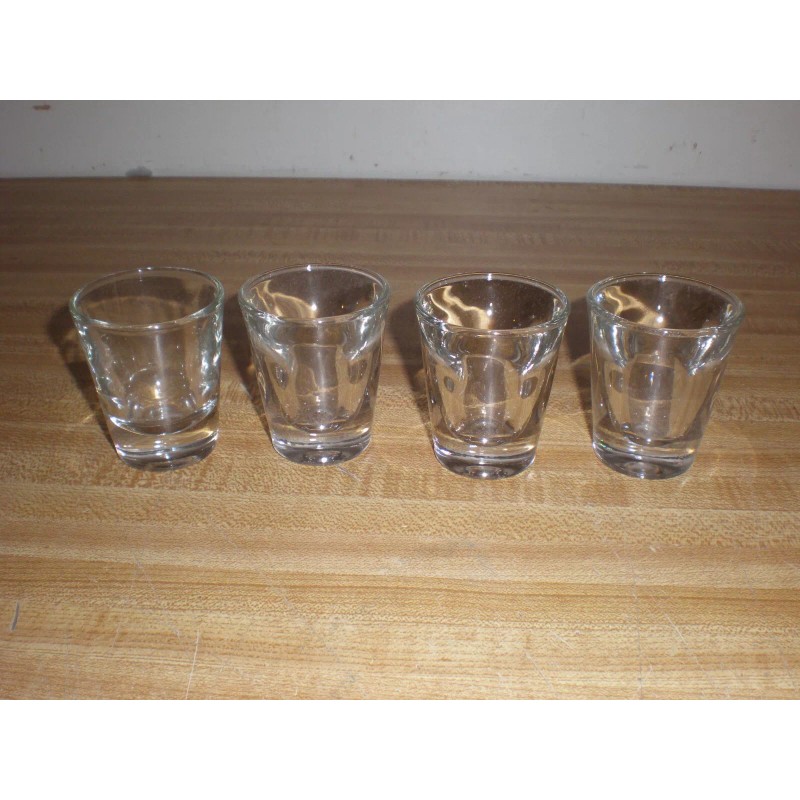 Anchor Hocking 4 Anchor Hocking Shot Glass Heavy Bottom 1