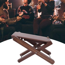 Bnineteenteam Wood Guitar Footstool, Folding Classical Guitar Foot Rest with Solid Wood Anti-Skid Guitar Foot Rest Pedal Performance Accessories Performance Accessory Musical Instrument Accessories