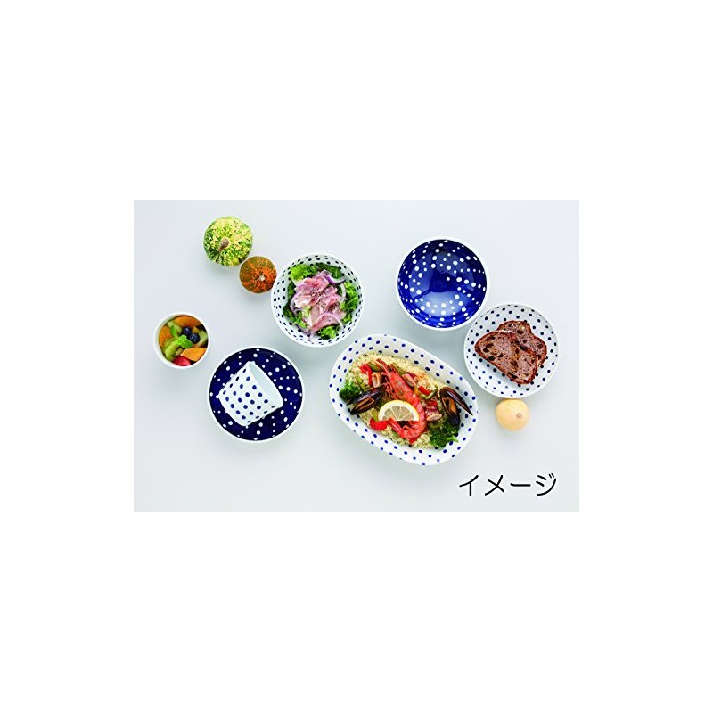 Hasamiyaki Indigo Japan 42900 Beveled Lightweight Small Bowl with Dyed