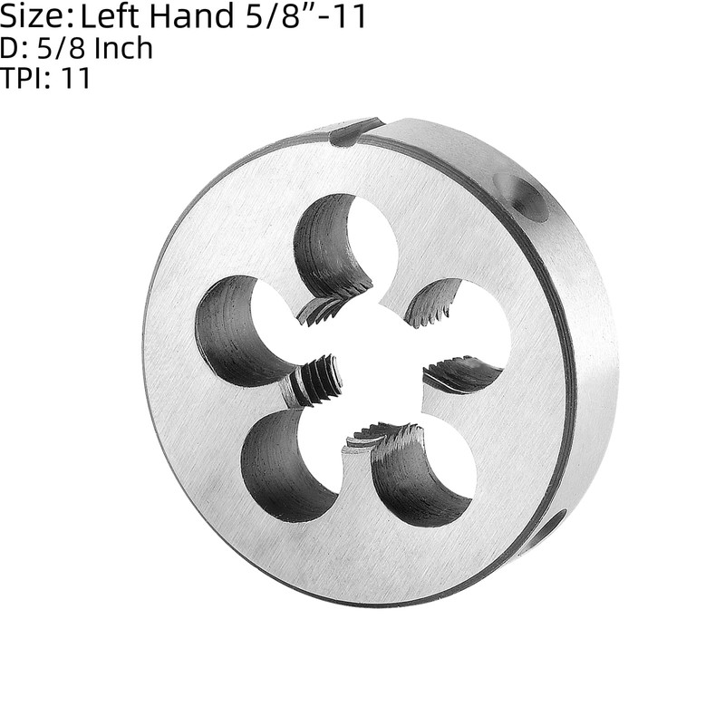 Burkit 5/8"-11 UNC Tap and Die Set Left Hand, 5/8