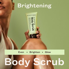 Everyday by frank body Brightening Body Scrub | With Vitamin C and Mandelic Acid to Scrub Away Dead and Dry Skin, Leaving Smooth, Glowing Skin | Vegan & Cruelty Free| Bamboo & Camellia Scent | 200g