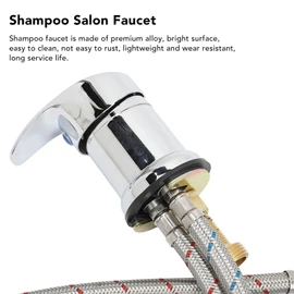 Salon Shampoo Faucet, Salon Sink Faucet with Hot and Cold Mixing Valves, Replacement for Most Shampoo Bowls and Backwash Units