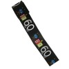 Creative Converting Over the Big Hill 60 Black Adult 60th Birthday Party Decoration Crepe Streamer