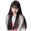 Hawkko ウィッグ ロング ストレート フルウィッグ ウィッグ 女装 かつら 黒髪 レディーズ
