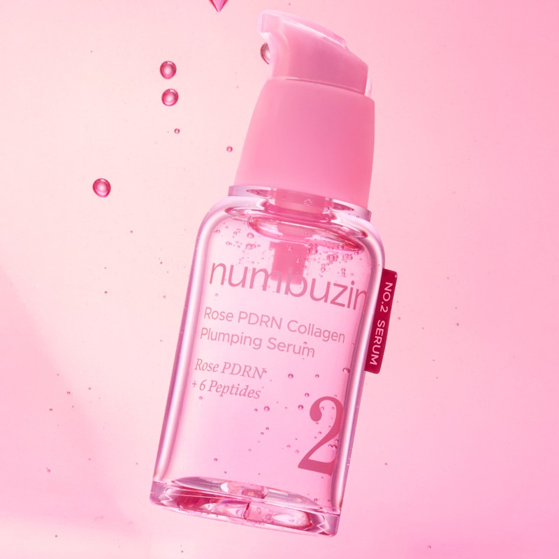 Numbersin No. 2 Rose PDRN Collagen Plumping Serum 30ml /