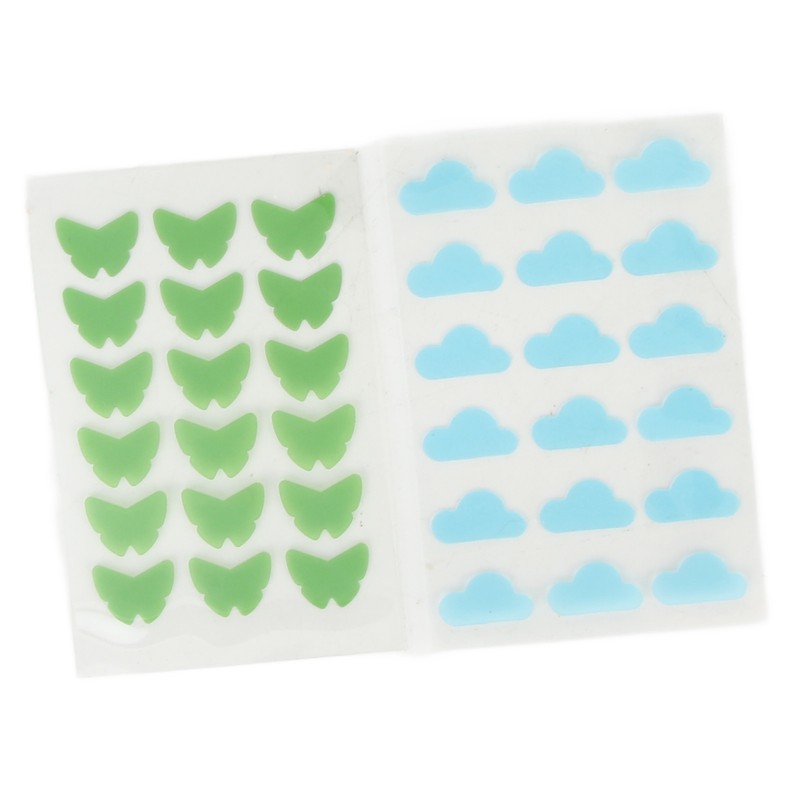 36Pcs Hydrocolloid Pimple Pads Cartoon Shape Cute Concealing Healing Pimple