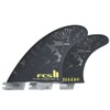 FCS 2 FT PG Tri-Fin Set Black-Acid L