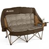 High Back Double Camping Chair 2 Person Camping Chair Brown