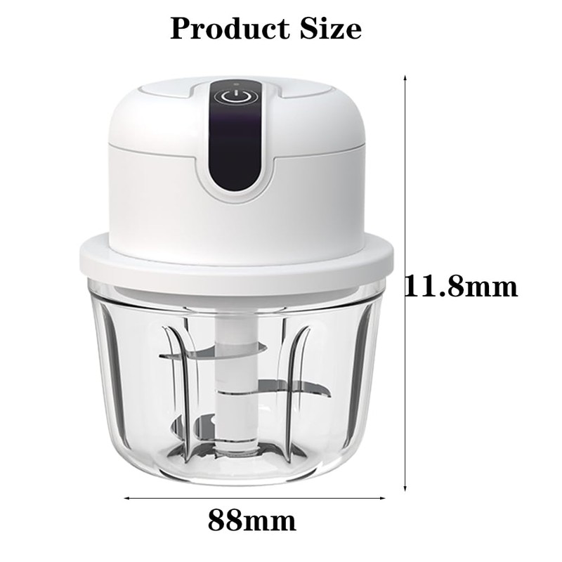 Umllpet Mini Onion Chopper, Electric Kitchen Chopper, 350 ml, USB