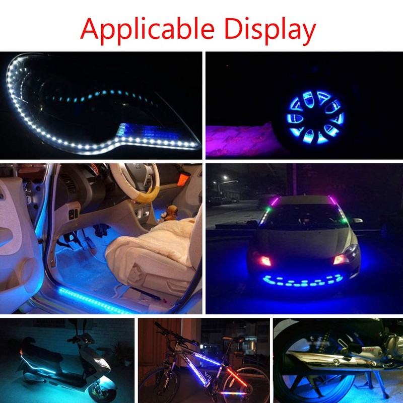Etopars 5 X Blue 12V 15 Led 30cm Car Auto