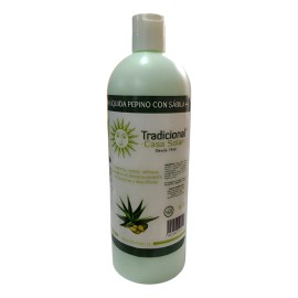 Crema Líquida Pepino Sábila 1lt Casa Solar Fresca