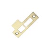 3.5" Antique Brass Mortise Door Strike Plate – Solid Brass