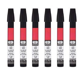 AD Marker The Original Chartpak, Tri-Nib, Life Red, Box of 6 (P80)