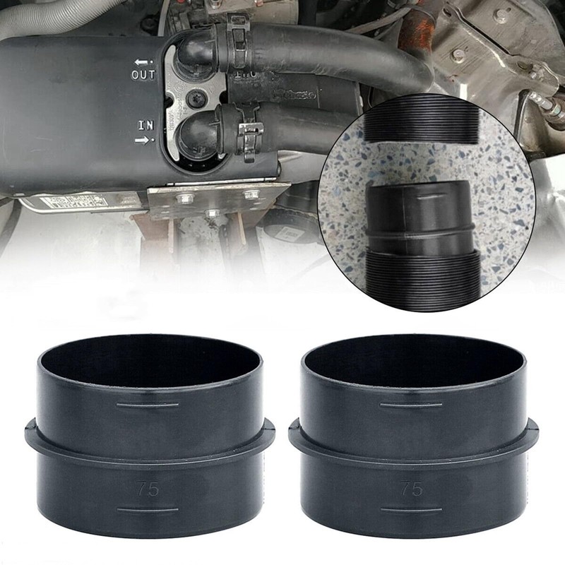 BODYA 2Pcs 75mm Pipe Ducting Joiner Connector Pipe Vent Outlet