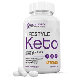 Lifestyle Keto Pills 1275MG New & Improved Formula Contains Apple Cider Vinegar Extra Virgin Olive Oil Powder Green Tea Leaf 60 Capsules