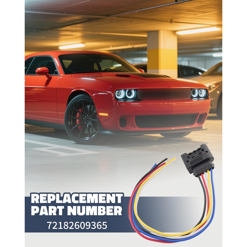 JUWEVAZU Fuel Pump Wiring Harness Connector Plug Fit for Dodge