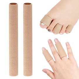 Pack of 2 Toe Protection, Small Toe, Breathable Finger Protection, Toe Protector, Tube Bandage, Cuttable Toe Protection, Sleeves, Toe Protectors, Callus Cushion, Toe Caps, Large Toe, Women, Anti