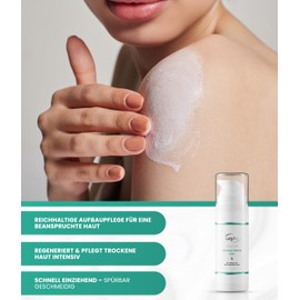 Leyhs® Olive Oil Intensive Derma Care 150 ml - Moisturising Cream for Dry and Sensitive Skin - Long-Lasting Care, Absorbs Quickly, No Additives - Made in Germany