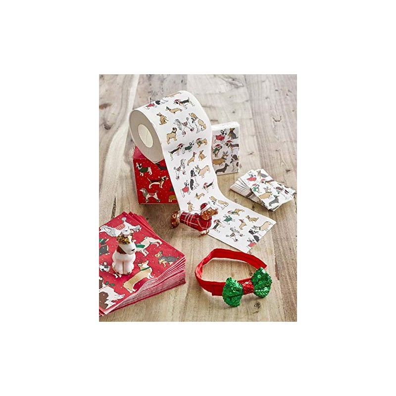 Talking Tables Christmas Party Decoration Botanical Hound Toilet Roll Christmas