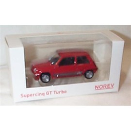 Norev R’ENAUL’T 5 SuperCinq Gt turbo in Red vehicle 1:43 scale diecast model