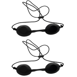 JTKREW Laser Protection Glasses Pack of 2 IPL (Intensive Pulsed Light) Safety Glasses for Beauty Clinic, Solarium, Red Light and Infrared Lamps
