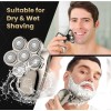 SEJOY 6D Rotary Electric Shaver Rechargeable Bald Head Hair Beard