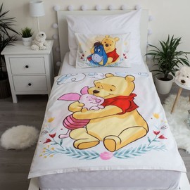 Winnie the Pooh, Baby Bed Duvet Cover Set, Cotton, 100 x 135 cm